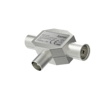 Divisor de señal coaxial Hama 205237 4-1000 MHz 3 conexiones blindado gris