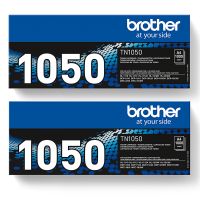 original multipack brother dcp-1610w printer toner cartridges 2 pack -tn1050