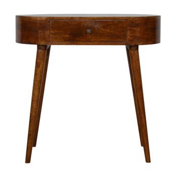 Consola De Madera Maciza, Muebles Artesanales Albion Chestnut