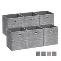 caja de almacenamiento gris jaspeado  26 x 26 x 28 cm