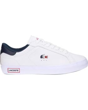 de LACOSTE 43SMA0034 POWERCOURT 407 WHT-NVY-RED