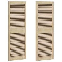 puerta de armario 2 uds natural 495 x 21 x 1405 cm vidaxl