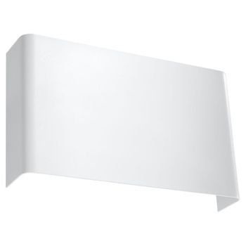 Lámpara de pared blanco acero alt. 15 cm
