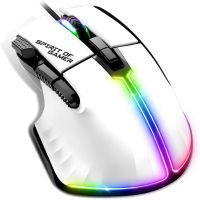 spirit of gamer pro m5 rgb raton gaming 12800dpi blanco
