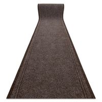 felpudo alfombra de pasillo con refuerzo de goma  malaga marron 7058 100x760 cm