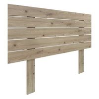 cabecero de madera reciclada dm estilo palet horizontal con patas 95x115cm camas 95 - roble