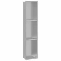 nichos de ducha plateado 90 x 20 x 95 cm acero inoxidable vidaxl