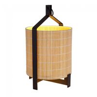 lampara de mesa fanal l madera
