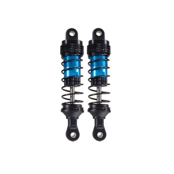 2PCS Amortiguador de aceite metálico mejorado para Wltoys 144001-02 144010 124007 124008 124016 124018 124019 MJX 14301