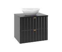 mueble lavabo individual 60cm lexa negro
