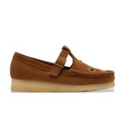 clarks para mujer 26183079 zapatos wallabee t bar marron 415 plano 1 a 3cm hebilla casual