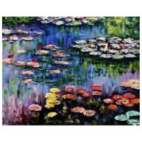 cuadro lienzo - el estanque con nenufares - claude monet - cm 80x100