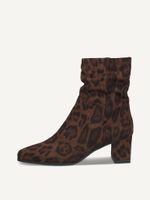caprice bootie beige made of textiles with block heel size 42