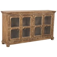 aparador de madera marron 180x43x100