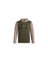sudadera under armour rival flc cblck grphc hd nino verde
