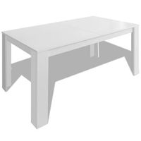 mesa de comedor  mesa de cena blanca 140x80x75 cm