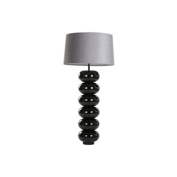Lampara Sobremesa Acero Patinado 55x55x121 Negro