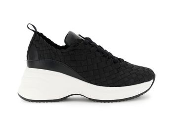 zapatillas de running con efecto piel en grosgrain tejido black 38