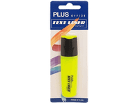 marcador fluorescente - plus office text liner 32 amb punta biselada trazo de 2 5 mm amarillo