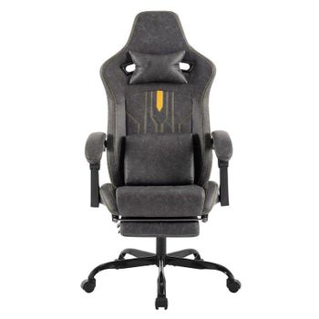 Silla Gaming Ergonómica Autrucker con Reposapiés y Respaldo Ajustable