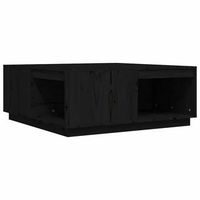 mesa de cafe - mesa de centro madera maciza de pino negro 100x101x405 cm