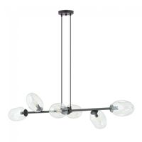 lampara colgante bimala transparente 6 luces