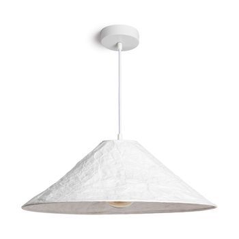 Lámpara Colgante Papel Tyvek Rapa Blanco