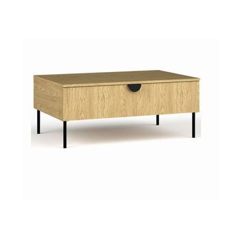 Mesa Baja - Color Roble - Colección Mondo