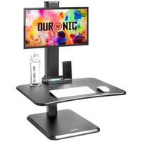 escritorio desk monitor altura ajustable 17-44 cm - mesa trabajar pie sentado - duronic dm05d14 bk