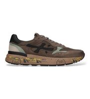premiata para hombre mick01 zapatillas de piel mick01 marron claro 42 plano cordones casual