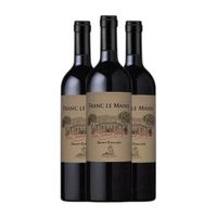 vignobles bardet vino tinto chateau franc le maine saint-emilion crianza 75 cl 135 vol pack de 3 unidades