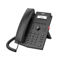 telefono ip fanvil x301g negro 2 lineas poe