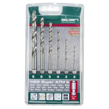 Estuche Brocas Alpen Hexagonal Hss 6 Piezas - Neoferr..
