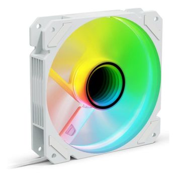 Refrigeración aire Sharkoon 120 mm SHARK Mirror PWM RGB REVERSE blanco