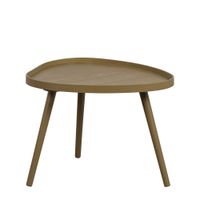 mesa auxiliar de madera caqui
