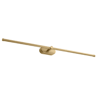 lampara de pared toolight app1894-1w 80 cm brush gold led