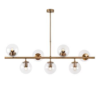 Lámpara De Techo Fazli-10540 Oro Cobrizo Metal 113x40x46-85 Cm