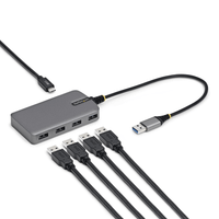 hub usb-a de 4 puertos - usb 30 5gb - alimentado por el bus