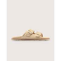 koala bay sandalias sandale plate beige - cassiopea para mujer