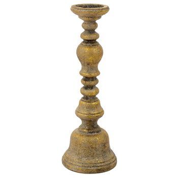 Candelabro De Resina Dorado 16.5x16.5x46.5