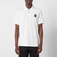 belstaff cotton-pique polo shirt - m