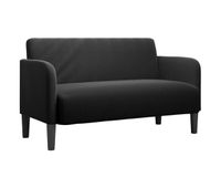 sofa loveseat - sofa de salon terciopelo negro 109 cm