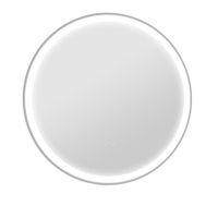 kleankin espejo redondo luminoso led de bano 70 cm mural con iluminacion 3 colores interruptor tactil 23w blanco plata   aosom espana