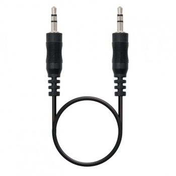 Nanocable Cable de Audio Jack 3.5 Macho/Macho 30cm Negro