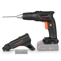 dnipro-m atornillador pladur dsd-201bca - 20v brushless 0-4400 rpm hex 14 alimentador automatico led 811 nm 094kg