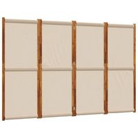 biombo divisor de 4 paneles gris taupe 280x180 cm vidaxl
