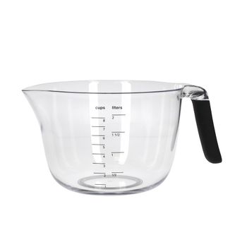 Bol para Medir y Mezclar con Asa Apto para Lavavajillas 8 Tazas (2L)
