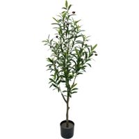 planta artificial decorativa olivo de  122 cm en maceta
