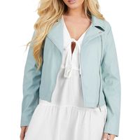 brave soul cazadora de cuero gt46314 para mujer