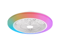 ventilador de techo con luz - philips amigo led blanco regulablergb 42w 4400lm 6vel mando incluido